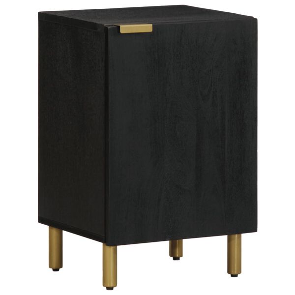 vidaXL Armoire de salle de bain noir 38x33x58 cm bois d'ing&eacute;nierie