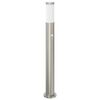 vidaXL Borne lumineuse avec d&eacute;tecteur 80 cm en acier inoxydable IP44