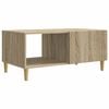 vidaXL Table basse Ch&ecirc;ne Sonoma 90 x 50 x 40 cm Bois d'ing&eacute;nierie