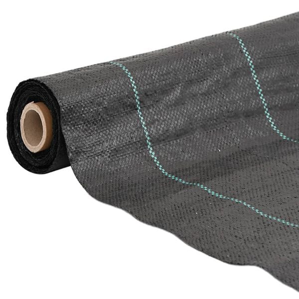 vidaXL Membrane anti-mauvaises herbes noir 1x5 m PP