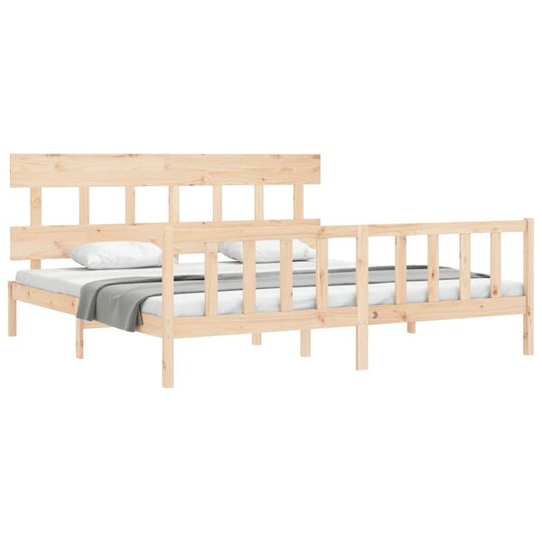 vidaXL Cadre de lit sans matelas bois massif de pin
