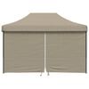 vidaXL Tente de f&ecirc;te Taupe 279 x 410 x 315 cm Tissu Oxford