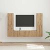 vidaXL Ensemble meuble TV 6 pcs Ch&ecirc;ne artisanal Bois d'ing&eacute;nierie