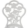 vidaXL Ensemble de bistro 3 pcs Aluminium coulé Blanc