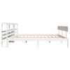 vidaXL Cadre de lit sans matelas blanc 180x200 cm bois massif de pin
