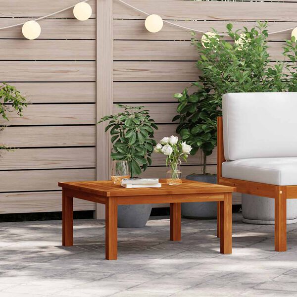 vidaXL Table de salon de jardin 63x63x30 cm Bois solide d'acacia