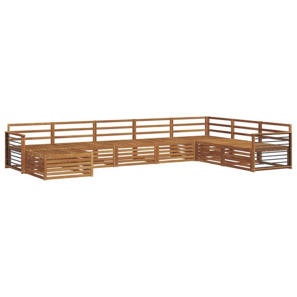 vidaXL Ensembles de canap&eacute;s 8 pcs Naturel Bois d'Acacia Massif