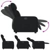 vidaXL Fauteuil inclinable &eacute;lectrique Noir Similicuir