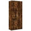 vidaXL Buffet haut ch&ecirc;ne fum&eacute; 80x42,5x185 cm bois d'ing&eacute;nierie