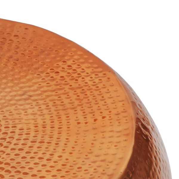 vidaXL Table basse en aluminium martelé Couleur laiton/cuivre