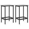 vidaXL Tabouret de bar 2 pcs Sonoma gris 40 x 32 x 64 cm