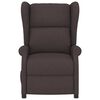 vidaXL Fauteuil de massage électrique à oreilles marron foncé tissu