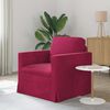 vidaXL Canap&eacute; Bordeaux 78 x 78 x 80 cm Velours