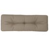 vidaXL Coussin de palette taupe 120x40x12 cm tissu