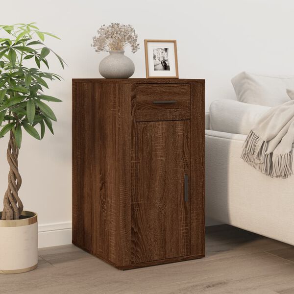 vidaXL Armoire de bureau Ch&ecirc;ne marron 40x49x75 cm Bois d'ing&eacute;nierie