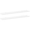 vidaXL &Eacute;tag&egrave;res &agrave; rebord pour cadre photo 2 pcs Blanc 80x9x3 cm MDF