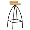 vidaXL Chaises de bar lot de 2 bois de manguier solide
