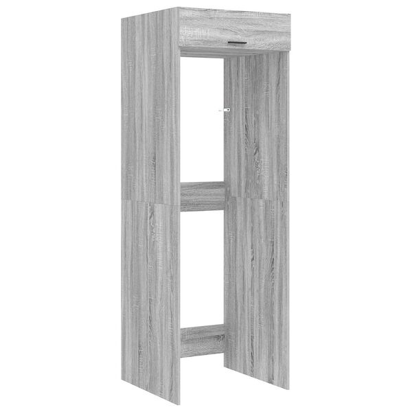 vidaXL Armoire pour machine &agrave; laver Gris Sonoma 67,5 x 68 x 200 cm
