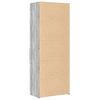 vidaXL Buffet haut sonoma gris 70x42,5x185 cm bois d'ingénierie