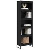 vidaXL Biblioth&egrave;que 2 pcs Ch&ecirc;ne noir 80 x 30 x 155 cm