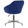 vidaXL Chaise pivotante de salle &agrave; manger Bleu Tissu