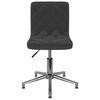 vidaXL Chaise pivotante de bureau Noir Velours