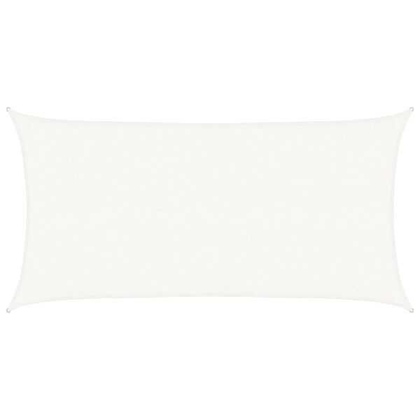 vidaXL Voile d'ombrage 160 g/m² Blanc 3x6 m PEHD