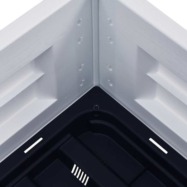 vidaXL Lit sur&eacute;lev&eacute; de jardin PP Blanc 43x43x35 cm