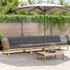 vidaXL Salon palette de jardin avec coussins 4pcs bois d'acacia massif