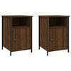 vidaXL Tables de chevet 2pcs Ch&ecirc;ne marron 40x42x60cm Bois d'ing&eacute;nierie