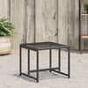 vidaXL Tabourets de jardin lot de 4 noir r&eacute;sine tress&eacute;e
