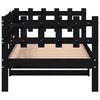 vidaXL Lit de jour sans matelas noir 90x190 cm bois de pin massif