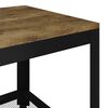 vidaXL Table basse Marron foncé et noir 90x45x45 cm MDF et fer