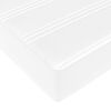 VidaXL Cadre de lit ottoman avec matelas blanc 160x200 cm similicuir