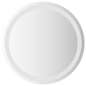 vidaXL Miroir de salle de bain LED Transparent &Oslash; 50 cm verre tremp&eacute;
