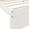 vidaXL Lit biblioth&egrave;que sans matelas blanc 100x200 cm bois pin massif
