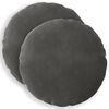 vidaXL Housse de coussin 2 pcs HEERLEN Gris fonc&eacute; &Oslash; 60 cm Velours