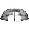 vidaXL Dôme de tente de piscine Transparent 640 x 432 x 205 cm