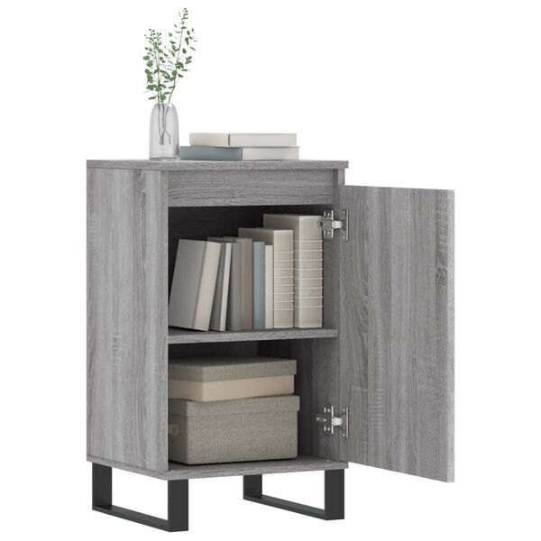 vidaXL Buffet sonoma gris 40x35x70 cm bois d'ing&eacute;nierie