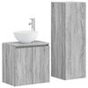 vidaXL Ensemble de mobilier de salle de bain 2 pc Sonoma gris