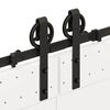 vidaXL Kit de quincaillerie de porte coulissante 400 cm acier noir