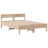 vidaXL Lit biblioth&egrave;que sans matelas 140x190 cm bois de pin massif