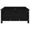 vidaXL Jardini&egrave;re noir 82,5x82,5x39 cm bois massif de pin