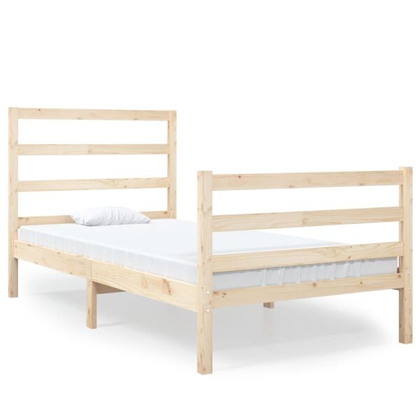 vidaXL Cadre de lit sans matelas bois massif