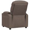 vidaXL Fauteuil inclinable Taupe Tissu