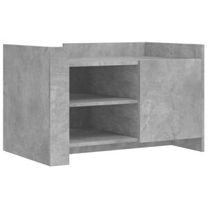 vidaXL Table basse gris b&eacute;ton 80x50x50 cm bois d'ing&eacute;nierie