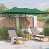 vidaXL Parasol de jardin Vert 370 x 197 x 239 cm