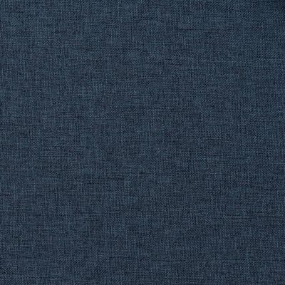 vidaXL Rideaux occultants aspect lin avec crochets 2pcs Bleu 140x175cm