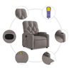 vidaXL Fauteuil de massage inclinable Taupe Tissu