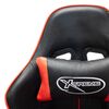 vidaXL Chaise de jeu Noir et rouge Cuir artificiel